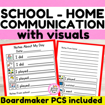 Preview of Home/School Communication Log -Special Education, PreK, Kindergarten, Boardmaker