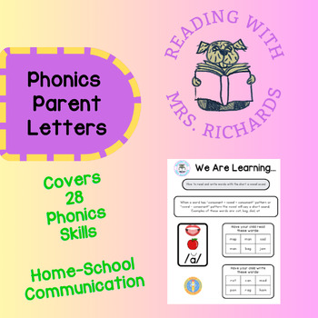 Preview of Home-School Communication - Phonics Newsletters