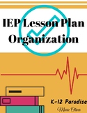 Home School Edition BULK IEP Lesson Plan Organization