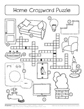 Premium Vector | Vector crossword in english education game for kids  cartoon stationery set and objects for school