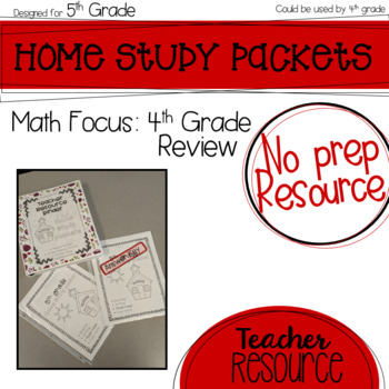 Preview of Home Study Packet - 4th Grade Review