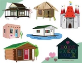 Home Sweet Home / Homes Around the World Clip Art Set