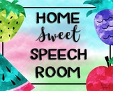 Home Sweet Speech Room Poster {FREEBIE}