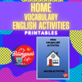 Home Themed - English Vocabulary Activity Printables