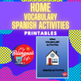 Home Themed - Spanish Vocabulary Activity Printables