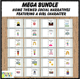 Home Themed Social Narrative Mega Bundle - featuring a gir