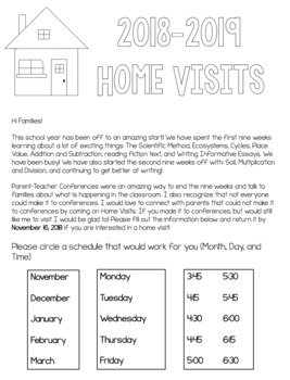 primary school home visit form