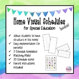 Distance Learning Home Visual Schedules for Special Education/Autism-Freebie!