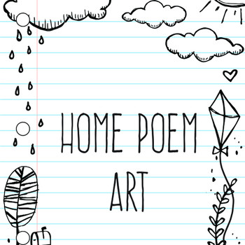 Preview of Home Writing Paper Background Art