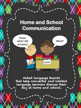 Preview of Home and School Communication for Students who are Non-verbal