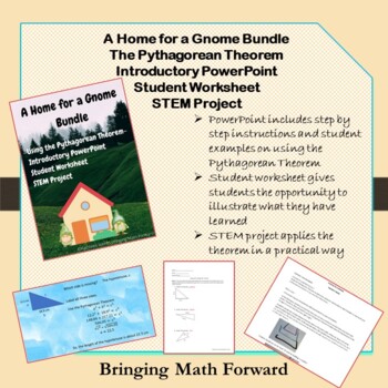 Preview of Home for a Gnome Bundle: Intro PowerPoint, Student Worksheet, STEM Project