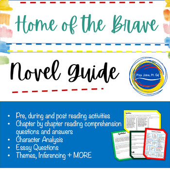 Preview of Home of the Brave by Applegate Novel Study