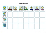 Home-school support Visual / symbol based Weekly Planner -