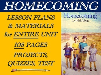 Preview of Homecoming Lesson Plans & Printable Materials for Full Unit
