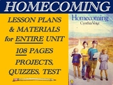 Homecoming Lesson Plans & Printable Materials for Full Unit
