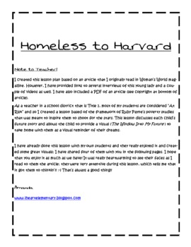 homeless to harvard essay