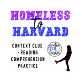 Homeless to Harvard Reading Comprehension/Context Clues Quiz