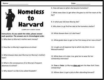 Homeless To Harvard The Liz Murray Story Complete Movie Guide