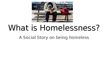 Preview of Homelessness Social Story