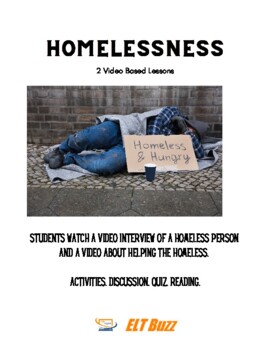 Preview of Homelessness.  Video Lessons. Discussion. Myth Busting. Society.