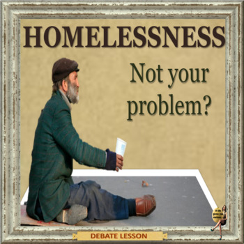Preview of Homelessness - an ESL adult debate  lesson in google slides format