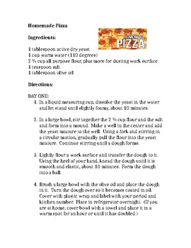 pizza recipe step by step