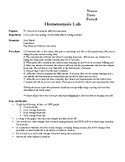 Homeostasis Lab Activity