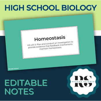 homeostasis experiments for high school biology