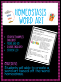 Homeostasis Word Art
