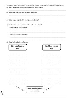 Homeostasis Worksheet by Mohamed Azim | Teachers Pay Teachers