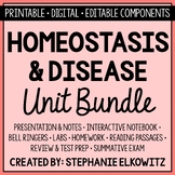 Homeostasis and Disease Unit Bundle | Printable, Digital &