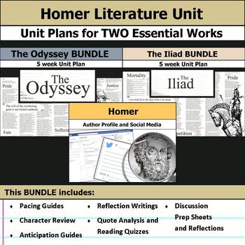 Preview of Homer Classic Epics Literature Unit - The Odyssey and The Iliad