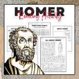 Homer - Reading Activity Pack | National Poetry Month Activies