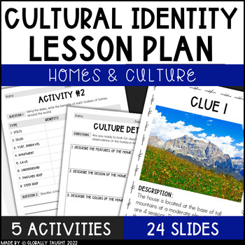 Preview of Homes Around the World Activities and Cultural Identity Lesson