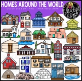 Homes Around the World Clip Art Set {Educlips Clipart}