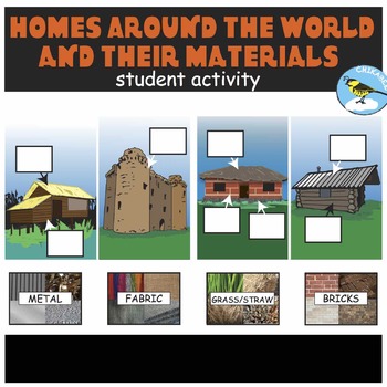 Preview of Homes Around the World and Their Materials: Student Activity