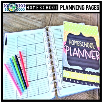 Preview of Homeschool Planning Pages Bundle (EDITABLE)