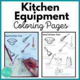 Homeschool Kitchen Equipment Coloring Pages