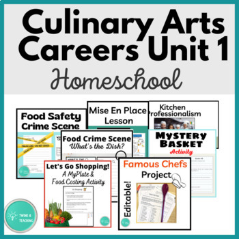 Preview of Homeschool High School Lessons CTE Culinary Arts Unit 1