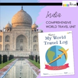 Homeschool Distance Learning India World Travel Unit Print
