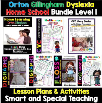 Preview of Homeschool Dyslexia Bundle Level 1
