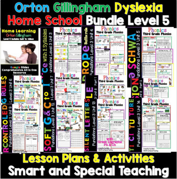 Preview of Homeschool Dyslexia Bundle Level 5