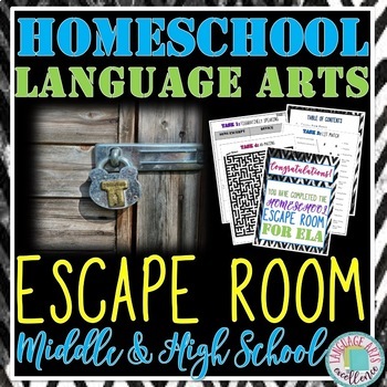 Preview of Homeschool ELA Escape Room for Distance Learning