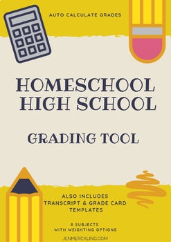 Preview of Homeschool High School Transcript & Grading Calculator