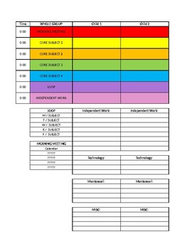 Preview of Homeschool Loop Schedule Planning Guide