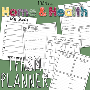 Preview of Homeschool Mom Home and Health Management Planner - Always FREE