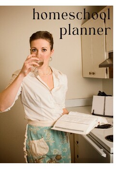 Preview of Homeschool Mum Planner undated weekly wine cover