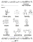 Homeschool Pack: Introduction to American Sign Language [A