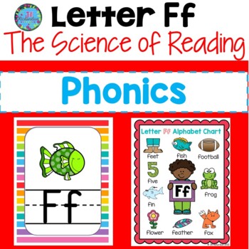 Preview of ESL Phonics Alphabet Letter F Worksheets The Science of Reading Homeschool