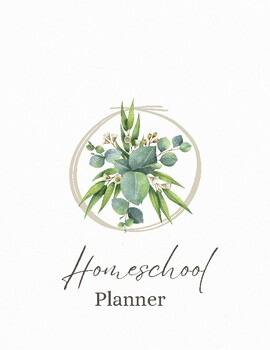 Preview of Homeschool Planner - Modern Botanical